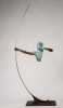 Bronce y acero inoxidable<br>Measures: 36x88x12 cm<br>Series: 12 units.