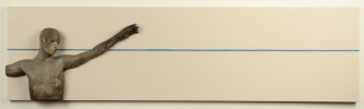 Bronce y piedra artificial<br>Measures: 110x29x7 cm<br>Series: 12 units.